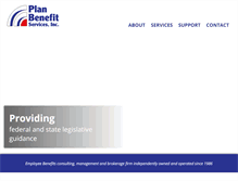Tablet Screenshot of planbenefitservices.com